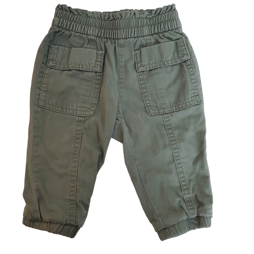 GAP Cargo Joggers Toddler 12-18 mo Desert Cactus Pull on Pockets